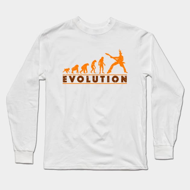 Guitar Evolution Long Sleeve T-Shirt by TheFlying6